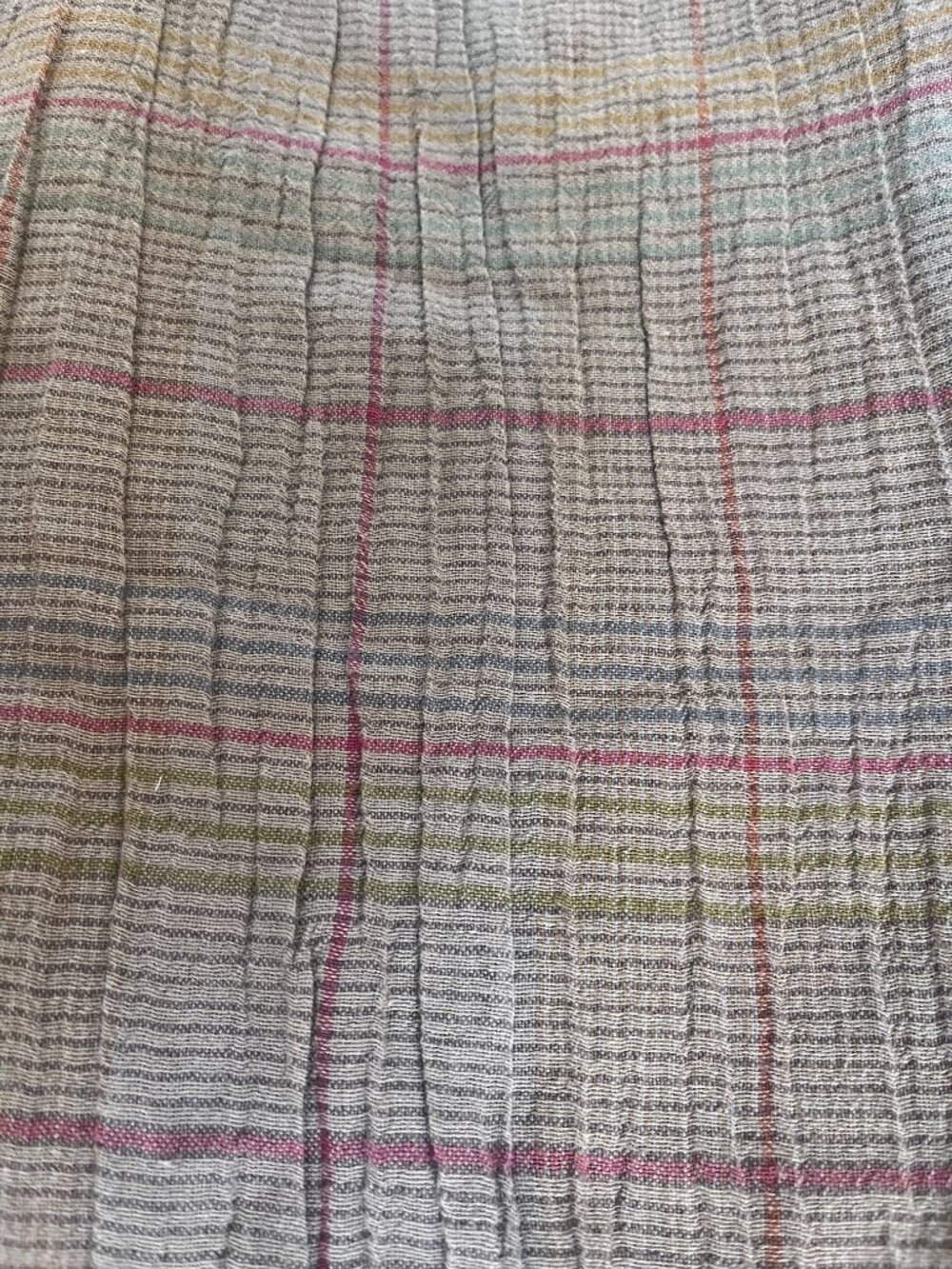 Gudrun Sjödén Organic Linen -  Cotton Blend Plaid Pants  Women S - Picture 4 of 4